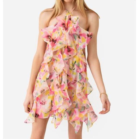 MISA LOS ANGELES Dresses & Skirts - NEW MISA LOS ANGELES miah dress in hello yellow flower mix